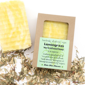 Lemongrass Soap Herb Infused Natural Bar Soap