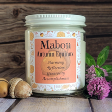 Load image into Gallery viewer, Mabon fall equinox candle
