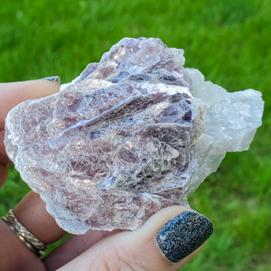 Purple Lepidolite Mica Leaf Crystal
