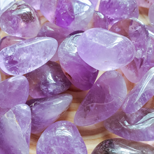 Load image into Gallery viewer, Amethyst Tumbled crystals 
