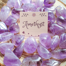 Load image into Gallery viewer, Amethyst Tumbled Gemstones 
