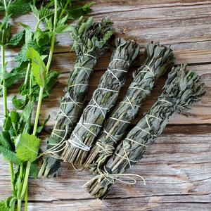 Dried Peppermint Bundle Smoke Cleansing Stick