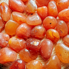 Load image into Gallery viewer, Tumbled Carnelian gemstones
