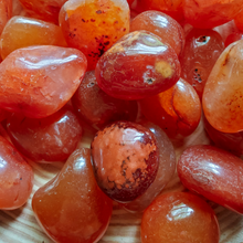 Load image into Gallery viewer, Carnelian tumbled stones
