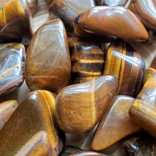 Load image into Gallery viewer, Tumbled gold tigers eye gemstones
