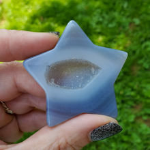 Load image into Gallery viewer, Agate geode gemstone star
