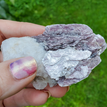 Load image into Gallery viewer, Purple lepidolite mica leaf crystal 
