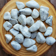 Load image into Gallery viewer, Tumbled howlite gemstones 
