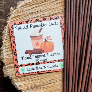 Pumpkin scented hand dipped incense sticks 