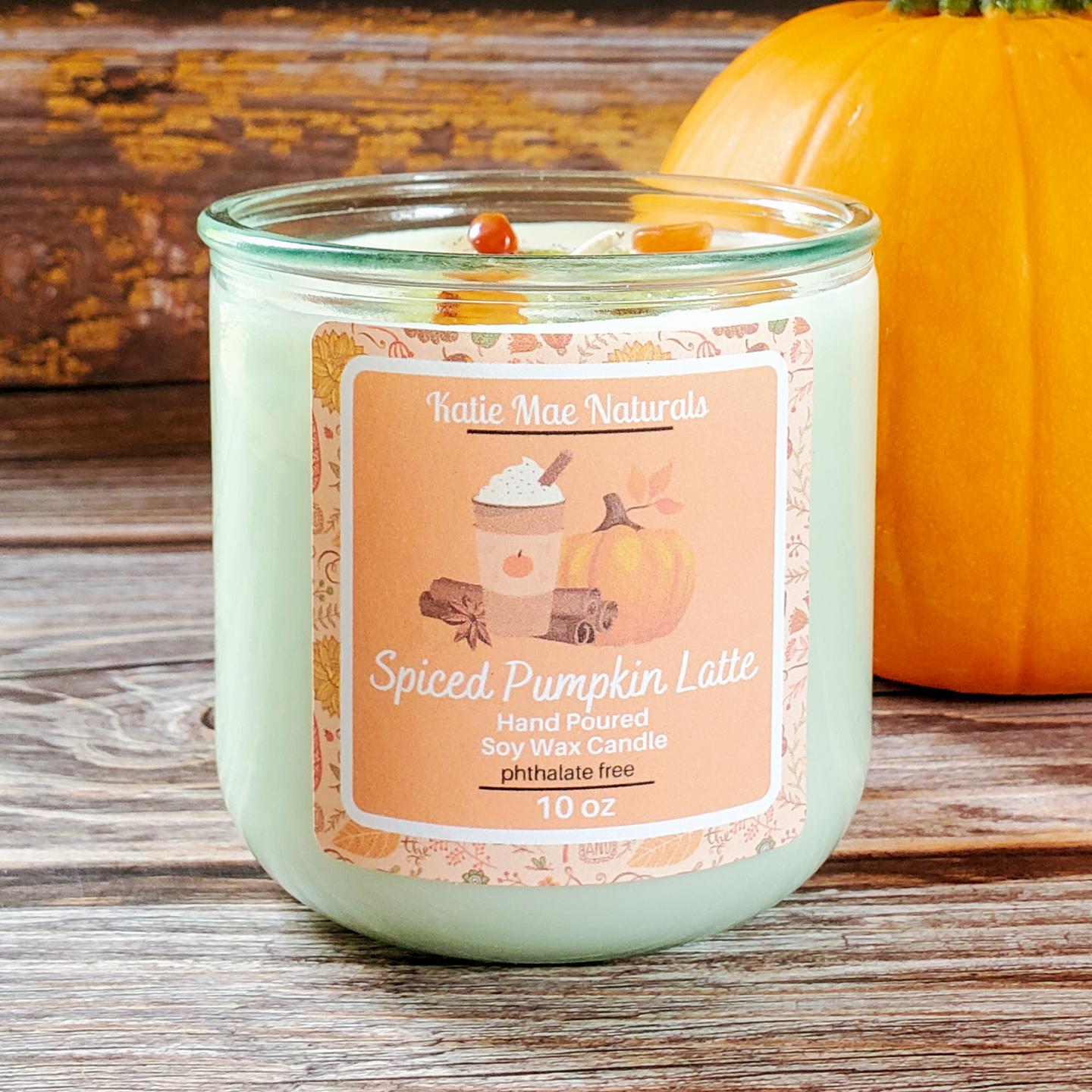 Pumpkin spice latte scented candle
