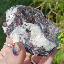 Load image into Gallery viewer, Purple lepidolite mica leaf crystal
