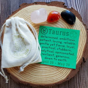 Tumbled gemstones for Taurus 