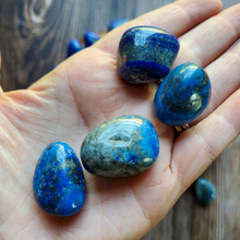Load image into Gallery viewer, Lapis Lazuli Tumbled Gemstones - 0.5-1 inch
