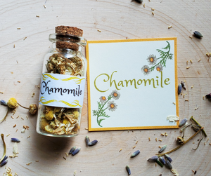chamomile mini herb bottle