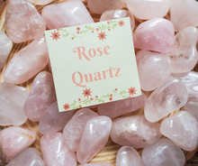 Load image into Gallery viewer, Rose Quartz Tumbled Gemstones
