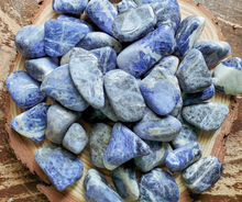 Load image into Gallery viewer, Sodalite Tumbled Gemstones 0.5-1.5 inch
