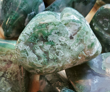 Load image into Gallery viewer, moss agate tumbled gemstones, ethical gemstones
