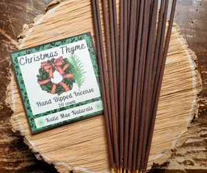 Christmas scented hand dipped incense sticks