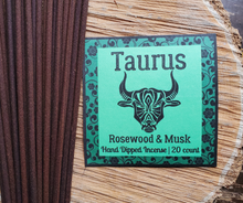 Load image into Gallery viewer, Taurus Rosewood and Musk Incense Sticks
