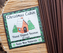 Load image into Gallery viewer, Christmas Cabin Hand Dipped Incense Sticks - 20 pack
