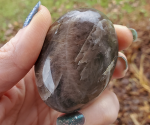 Ethically mined black moonstone crystals