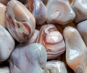 Botswana Agate Tumbled Gemstones - 0.5 - 1.5 inches