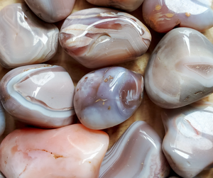 Botswana Agate Tumbled Gemstones - 0.5 - 1.5 inches