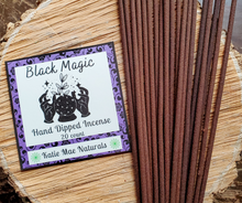 Load image into Gallery viewer, Black Magic Hand Dipped Incense Sticks - 20 Pack
