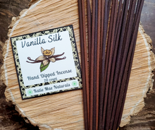 Load image into Gallery viewer, Vanilla Silk Hand Dipped Incense Sticks - 20 pack
