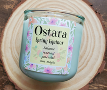 Load image into Gallery viewer, Ostara (Spring Equinox) Ritual Candle - Lilac 10 oz
