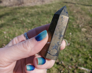 Chalcopyrite Gemstone Point