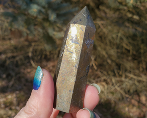Chalcopyrite Gemstone Point