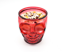 Load image into Gallery viewer, Self Love Intention Candle (Jasmine Vanilla) - 12 oz Red Skull Jar
