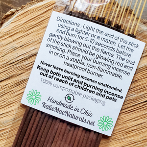 Phthalate free hand dipped incense sticks