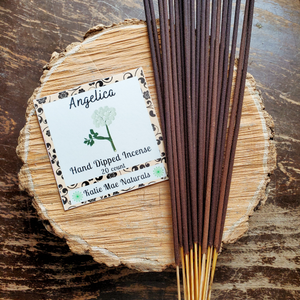 Angelica scented hand dipped incense sticks