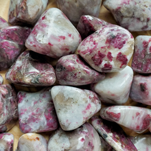 Load image into Gallery viewer, Pink tourmaline rubellite tumbled gemstones
