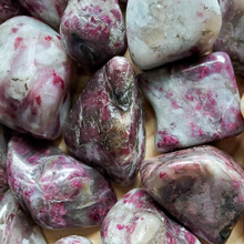 Load image into Gallery viewer, Pink tourmaline tumbled gemstones
