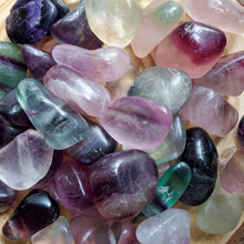 Load image into Gallery viewer, Tumbled rainbow fluorite stones
