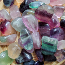 Load image into Gallery viewer, Ethically mined rainbow fluorite gemstone 
