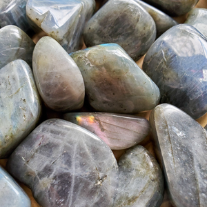 Labradorite tumbled gemstones, ethically mined