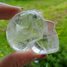 Load image into Gallery viewer, Clear quartz crystal skull, 2 inches
