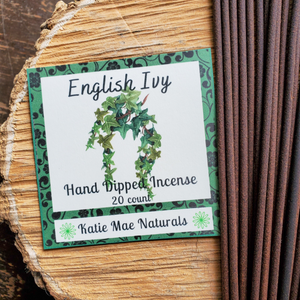 English Ivy Hand Dipped Incense Sticks - 20 pack