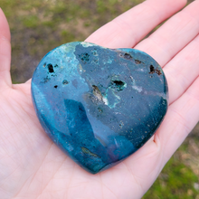 Load image into Gallery viewer, Carved Ocean Jasper Gemstone Heart
