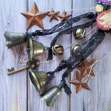 Load image into Gallery viewer, Witches Bells Door Chimes - Door Wreath with Bells
