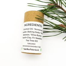 Load image into Gallery viewer, Fir Needle and Tea Tree Zero Waste Natural Deodorant - Trial Size
