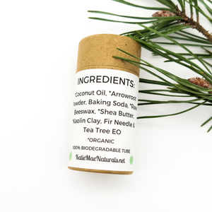 Fir Needle and Tea Tree Zero Waste Natural Deodorant - Trial Size