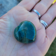 Load image into Gallery viewer, Ocean jasper gemstone heart 
