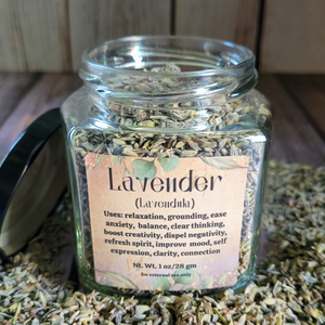 Dried organic lavender flowers 