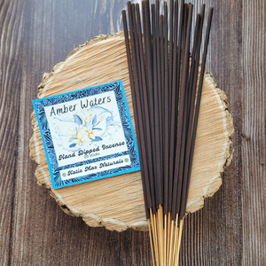 Amber waters hand dipped incense sticks