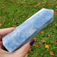 Load image into Gallery viewer, Large Celestite Tower - Celestite Point
